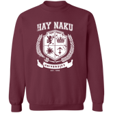 Hay Naku University Distressed CP Unisex Crewneck Pullover Sweatshirt
